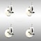 Service Caster 4 Inch 316SS Nylon Wheel Swivel 1/2 Inch Threaded Stem Caster Set Brake SCC SCC-SS316TS20S414-NYS-TLB-121315-4 - alternate 1